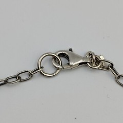 Vintage Silpada Sterling Silver 925 Onyx Textured Links 3 Rows Necklace 15.5″