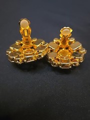 Vintage Graziano Aurora Borealis Clip Earrings