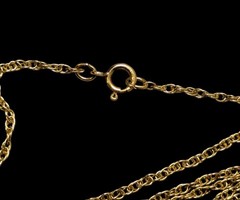 Vintage 14K GF 1/20 Gold Filled Dainty Rope Chain Necklace 16″