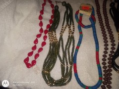 Lot 17 Vintage Necklaces Many still with Tags Ames Jamesway Lucite Wood Jewelry