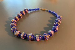 Vintage Venetian Murano Glass Bead Necklace- 1950s–1970s