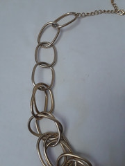Heavy Bold Gold Tone 22″ Double Round Link Chain Necklace