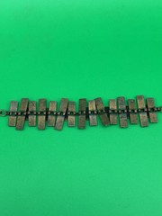 Vintage Estate MCM High End Enameled Copper 23.5” Modernist Statement Necklace