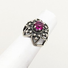 Vintage Elegant Soviet RING Silver⭐875 stamp Star USSR-size: 6.25US (17mm)| UA#4