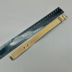 Avon Bracelet Women Gold Tone Vintage Mesh Buckle Belt Style Adjustable 8.5 Inch