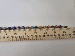 Millefiori Venetian Murano Glass Necklace Multicolor Knotted 25 Inches Vintage
