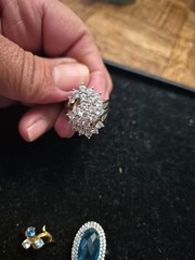 vintage sterling silver rings and pendant