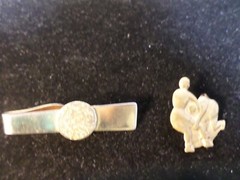 16pc Vintage Gold/Enamel Lapel Pins-Flags/Wrestling/Lions/Bird-Free Shipping