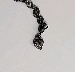 Vintage Carol Lee Black Crystal Necklace Pendant