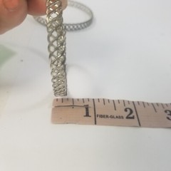 Silver Tone Filigree Cuff Hoop Earrings Pierced Large