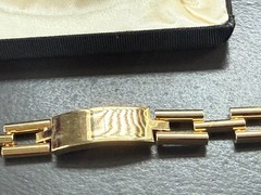 RARE NIB Vtg Anson Twin Lock Heavy FANCY LINKChain Men’s ID Bracelet With Box