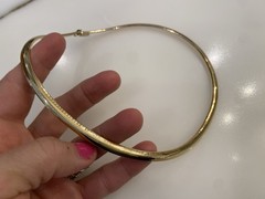 Stunning Vintage 14k Gold Omega Necklace Collar 17.75″ 39 grams