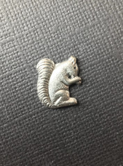 43494 4 Pc Matte Silver Oxidized Small Squirrel Jewelry Finding