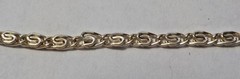 Vintage 18″ Tiny Swirled Links Light Gold Tone Necklace – Germany