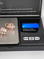 Vintage 1990-s 14 Ct Rolled Gold Pink Topaz Zircons Earrings-Hallmarked 585 RG