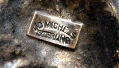 1940’s-1950’s Old Jo Michels Hand Wrought Sterling Silver Arts & Crafts Brooch