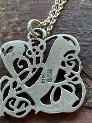 Valdres solvsmie sterling silver viking Pendant Necklace Norway vtg 602