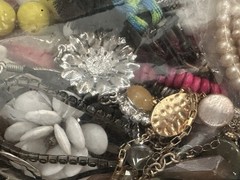 5+ Pounds Lbs Lot Jewelry VTG New Junk & Good Treasure Box Tangled Earrings Ring