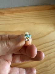 Vintage Forget Me Not Earrings Push On-Cuff *See Description*