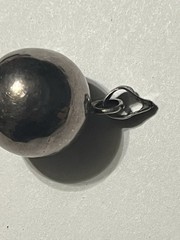 Sterling Silver 925 Round Ball Pendant Mexico Harmony Chime Bell Charm 10g
