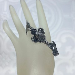 Antique Bracelet Peruzzi Renaissance Revival 800 Silver Gothic masterpiece Italy