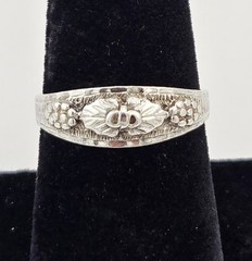 Vintage Landstroms Black Hills Gold Sterling Silver Grape Leaf Ring Size 7 2.7g