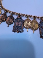 Vintage Jostens 1950s Sports Awards Medals Charm Bracelet