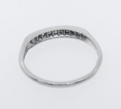 Antique Art deco 1920’s Platinum Diamond Channel Set Wedding Band