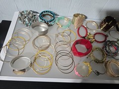 Mixed metal materials lot of 50 bracelets