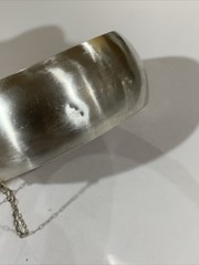VINTAGE STERLING Silver ETCHED HINGED BANGLE Check Last Pictures