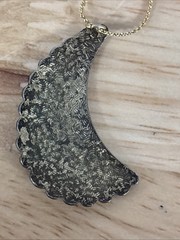 Vintage Cloisonné Unicorn Pendant Crescent Moon Shape Celestial 1.5″ x 1″