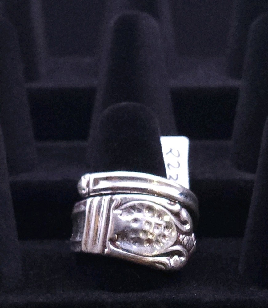 Hand Crafted 925 Sterling Silver Ring Classic Spoon Ring Made From Vintage…