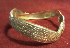 VINTAGE DOUBLE HEADED SNAKE HINGED BRACELET – SILVER PLATE ?