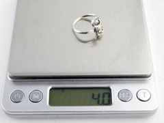 Sarah Coventry Silver Plated Metal Double Rose Bypass Ring Size 8 Weighs 4g