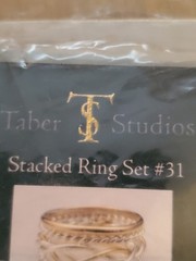 Vintage NIP Sterling Silver And 14k Gf Stackable Ring 3 Sets Tabor Studios