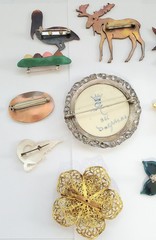 Vintage Brooch Lot Of 10 Varied Styles, Composition, Character & Age