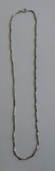Vintage Lightweight Sterling Silver 925 Serpentine Chain Necklace 17 1/2″ Italy