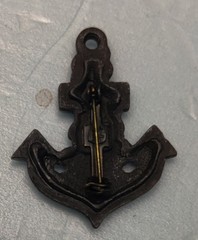 Vintage Anchor Sweet Heart Pin Zinc Alloy Nautical Navy Brooch