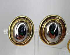 Jewelry Lot 1980s Black and Yellow Gold Tone incl Monet, Trifari, and more