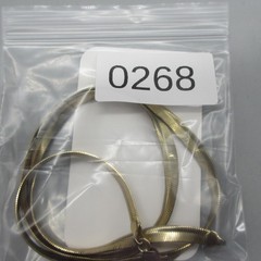 Vintage Flat Chain Necklace Gold Tone Classic 24 Inch