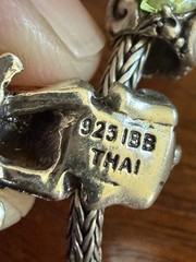 STERLING SILVER SLIDE CHARM IBB BJC Necklace WHEAT Mom Heart Dog 24’