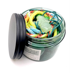 Mystery Vintage Modern Green Theme Fashion Costume Mixed Jewelry Jar Over 1lb