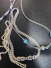 Vintage jewelry set of 21 in vintage purse