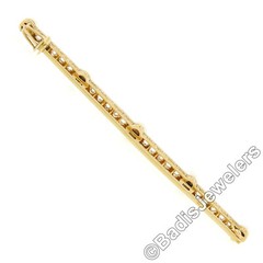 Antique Edwardian French Gold & Platinum 0.80ct Diamond Pearl Bar Pin Brooch