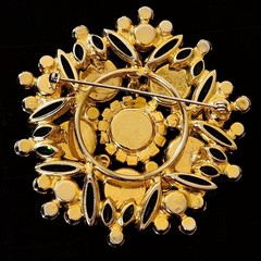 RARE Vintage Juliana D&E Watermelon Rivoli Large Statement Brooch