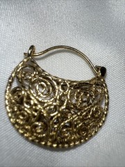 Sale Metropolitan Museum Of Art E-W Byzantine Gold Plated Pierced Earrings