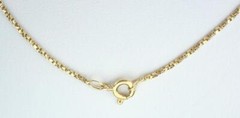 Pretty Vintage 24” Solid 18K Yellow Gold 1mm Square Belcher Chain Necklace 4.7g