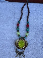 Estate Find Costume Jewelry Lot-Necklaces-Brooches-Bangles -17 Pieces