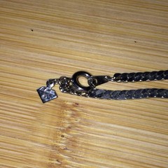 Vintage Wheat Chain Necklace Silver Tone Metal Flexible Classic Design