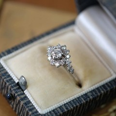 Vintage 14k Gold Diamond 0.78 ct Ring